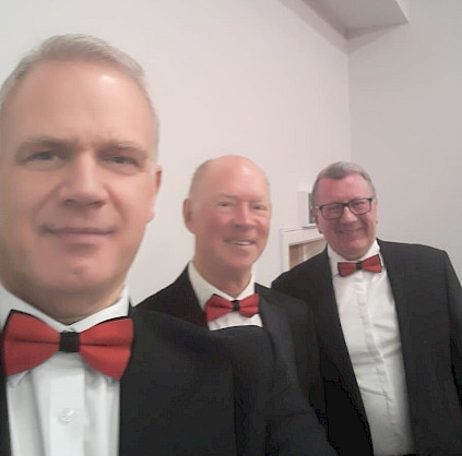 The trombone section